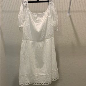 White lace dress